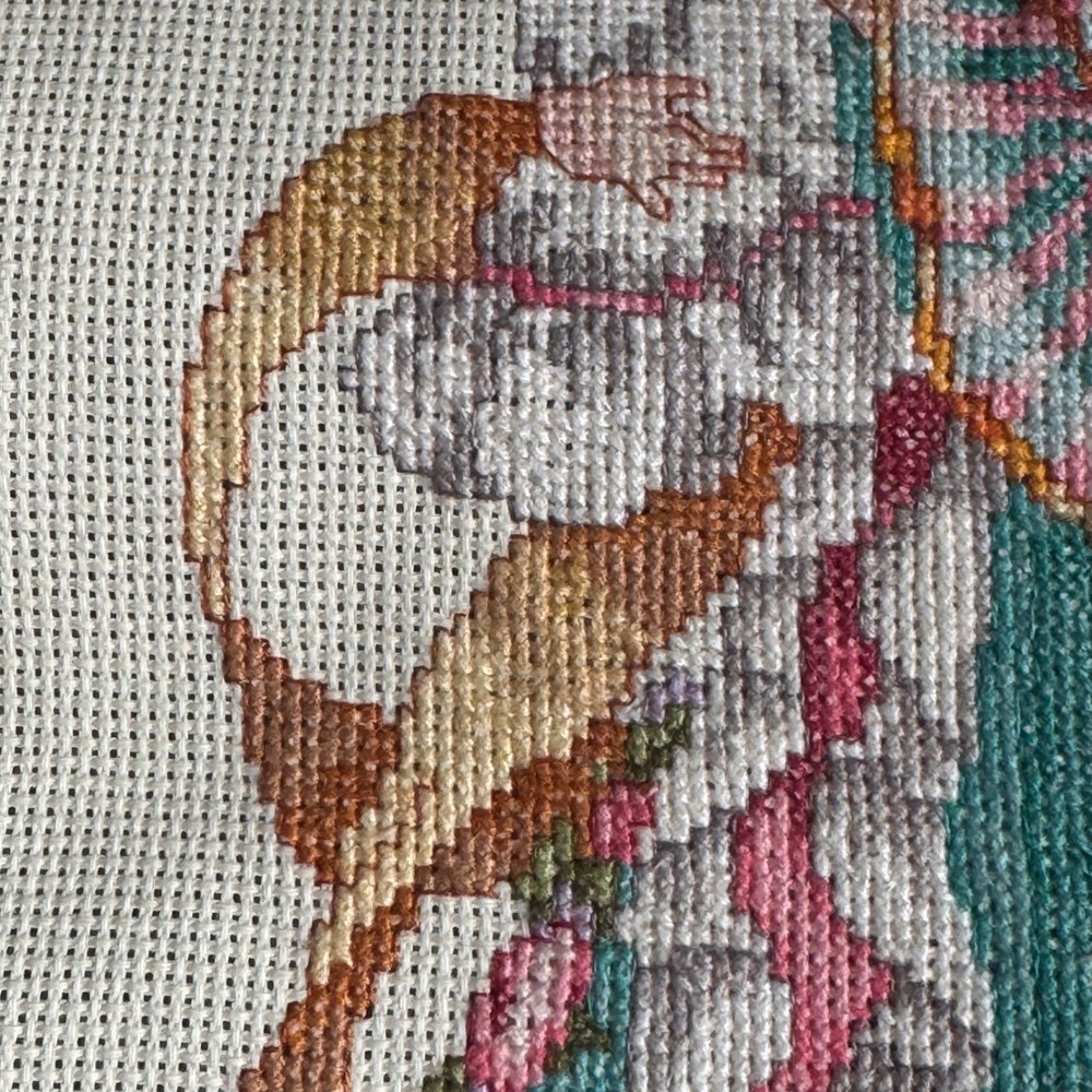 Finished Cross Stitch Faerie Godmother Barbara Baatz - Completed Art 10x13" - Picture 6 of 7